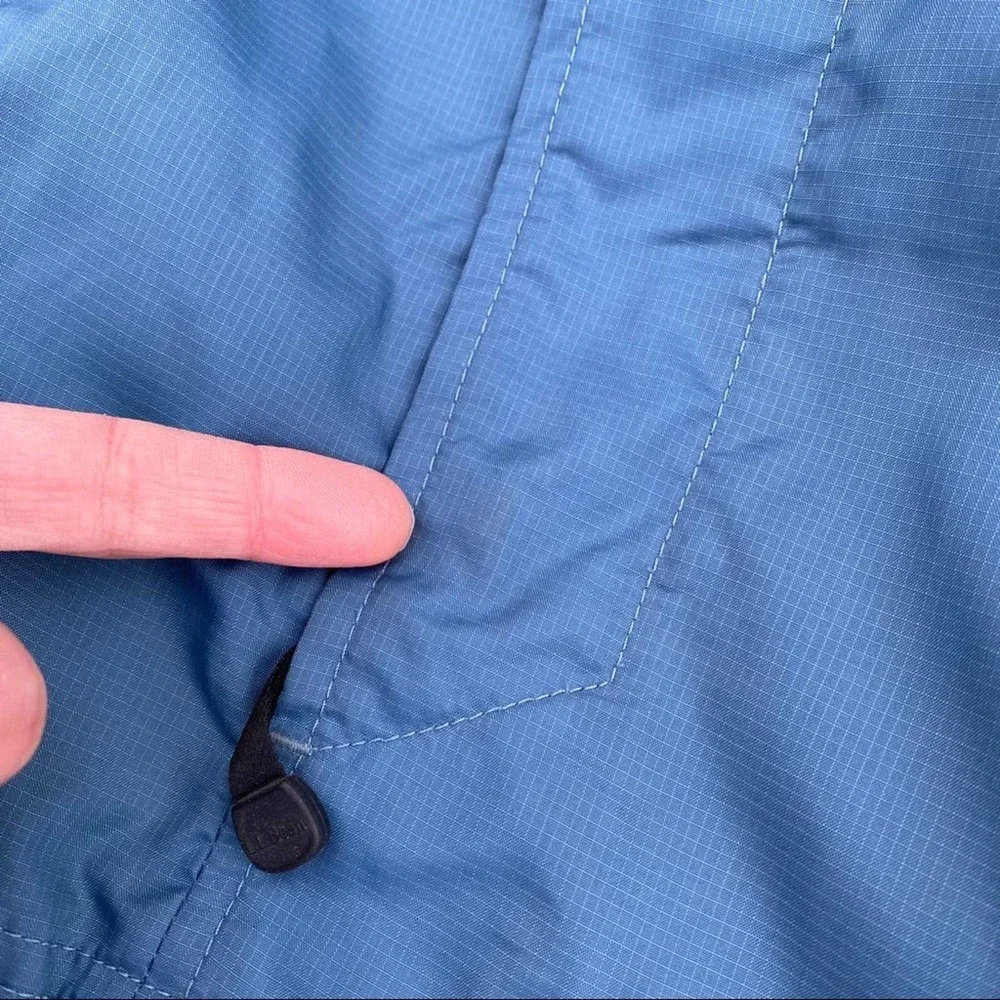 L.L. Bean blue windbreaker jacket medium